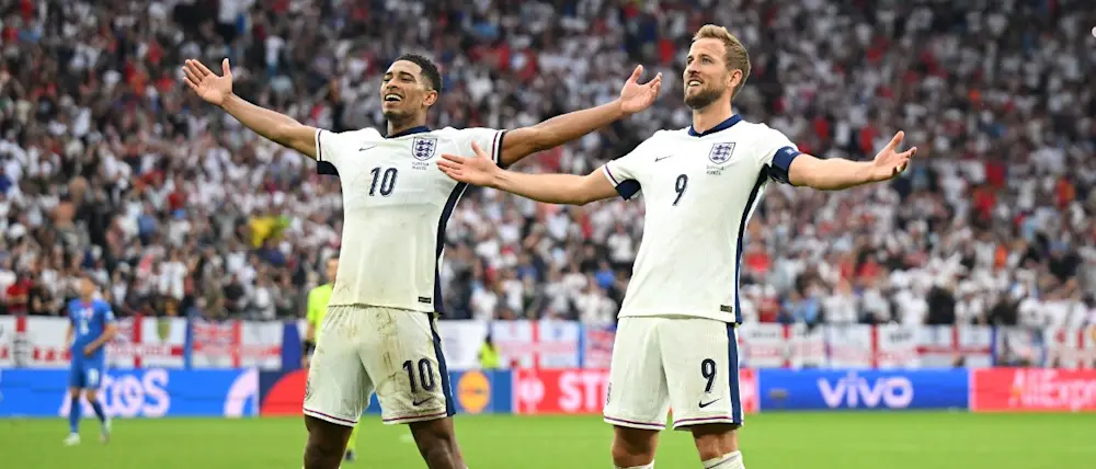 football international euro2024 england bellingham kane celebration
