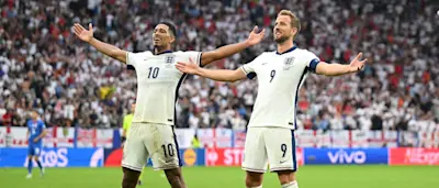 football international euro2024 england bellingham kane celebration