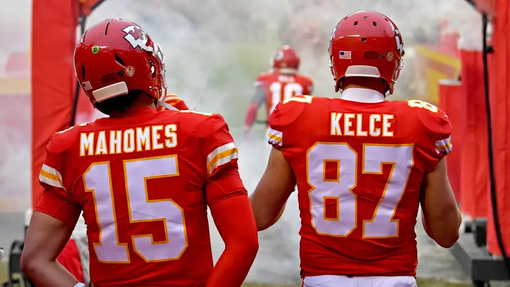 Patrick Mahomes & Travis Kelce Chiefs Tunnel 