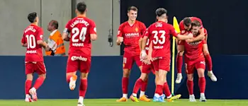 football 2025 second division zaragoza away goal celebration