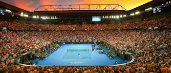 r tennis aus open court sunset