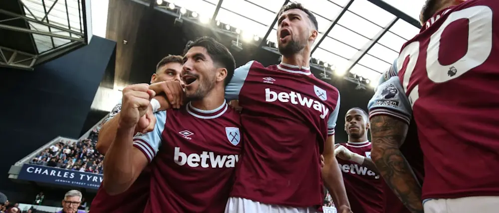 2024 football england premier league west ham soler goal celebration