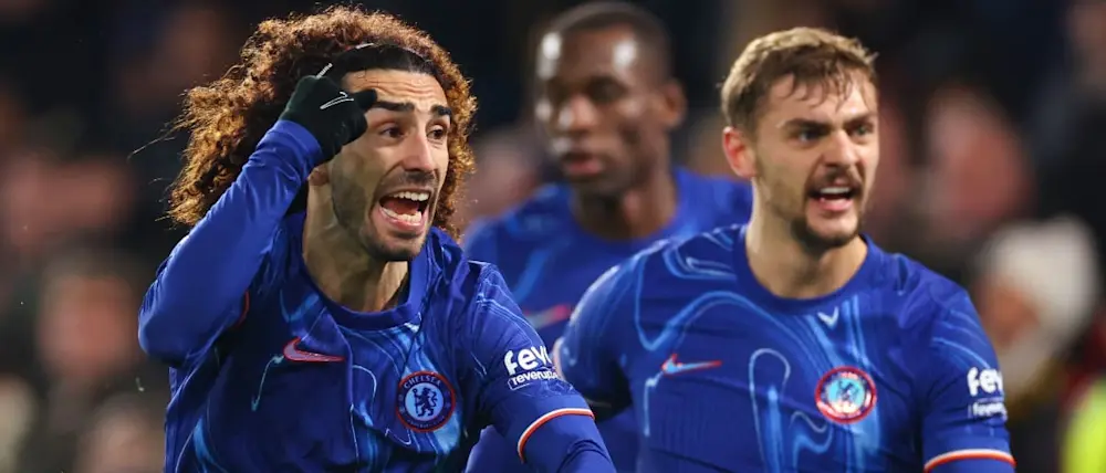 football 2025 england premier league chelsea cucurella goal celebration