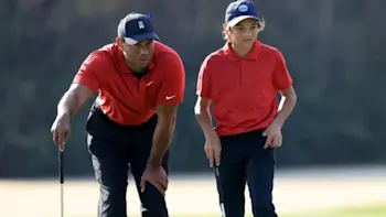 Charlie Woods and Tiger Woods Golf