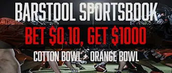 Barstool Sportsbook Bowl Special Bet $0.10, get $1000