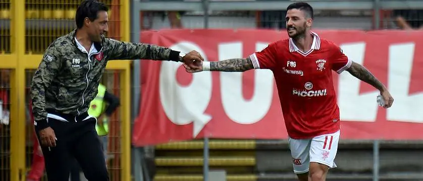 r football serieb perugia celebrating new