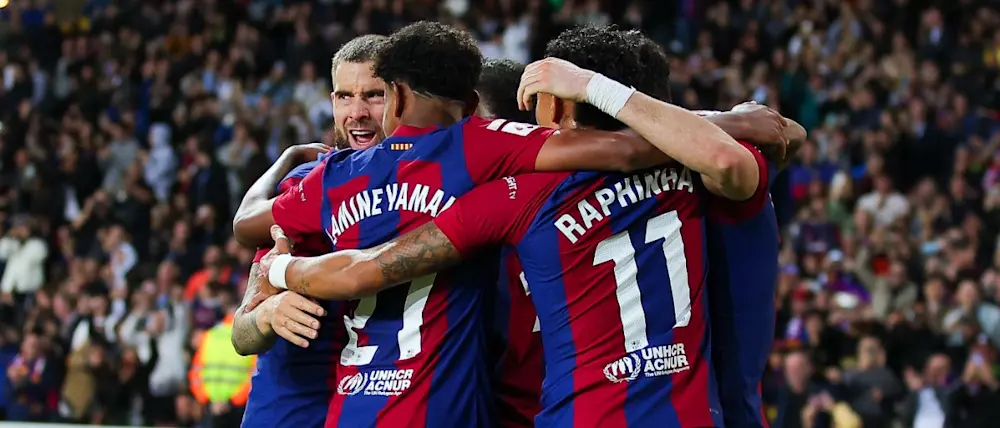 football 2024 laliga barcelona players goal home