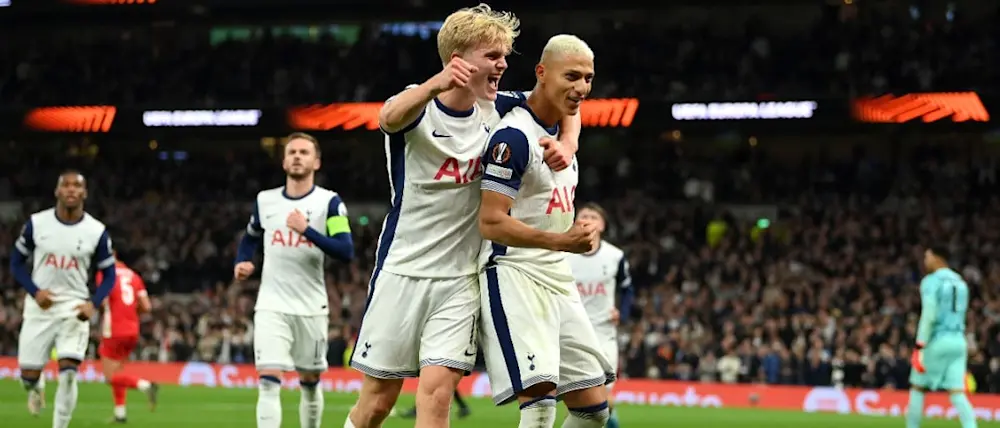 football 2024 europa league tottenham richarlison goal celebration