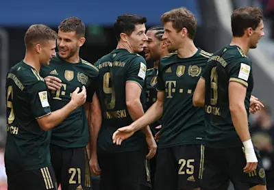 r football bundesliga bayern munich celebration 2022