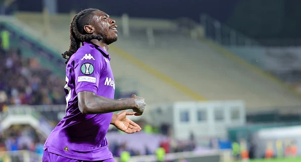 moise kean fiorentina conference league 2025