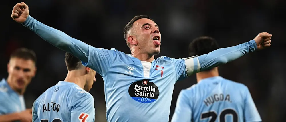 football 2024 spain liga ea sport celta aspas goal celebration