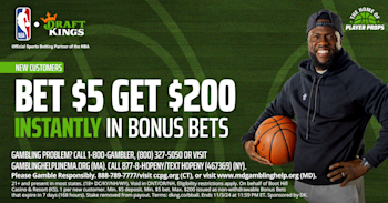 DraftKings Bet $5 Get $200 NBA 