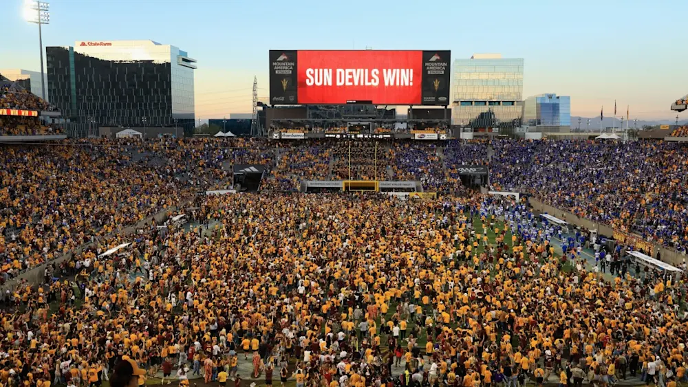 Arizona State Rushes the Field