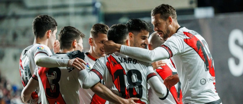football 2023 laliga rayo vallecano celebration players