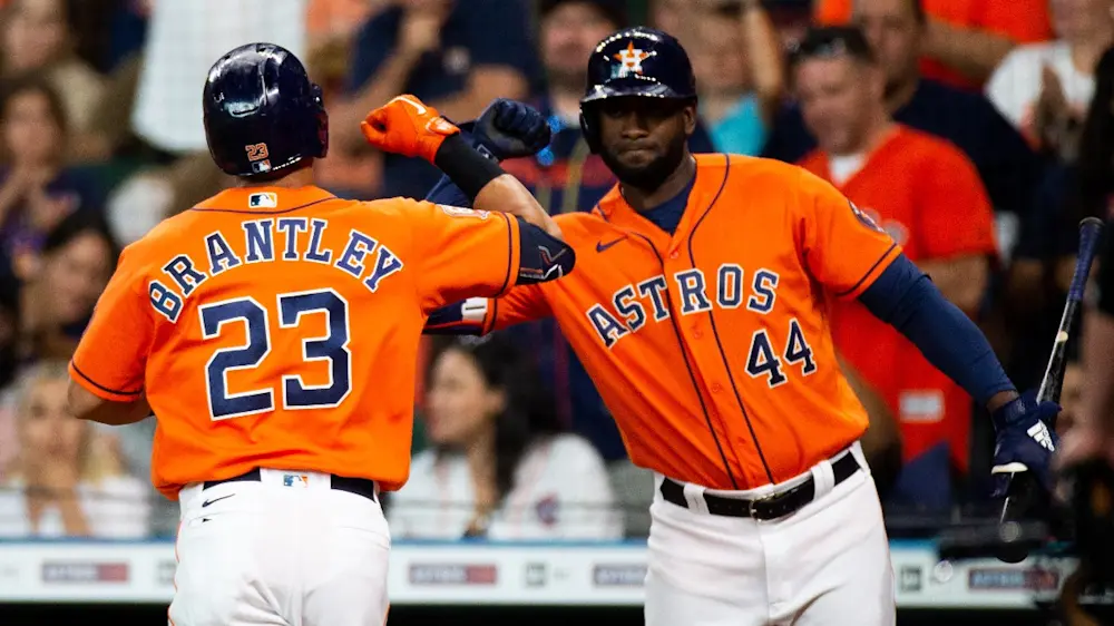 Houston Astros Michael Brantley Yordan Alvarez