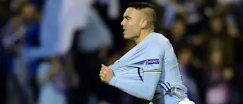r football celta aspas celebrating