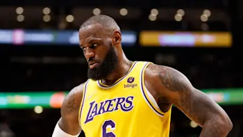 LeBron James Lakers stare