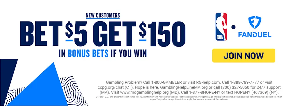 FanDuel Bet $5 Get $150 February 2025