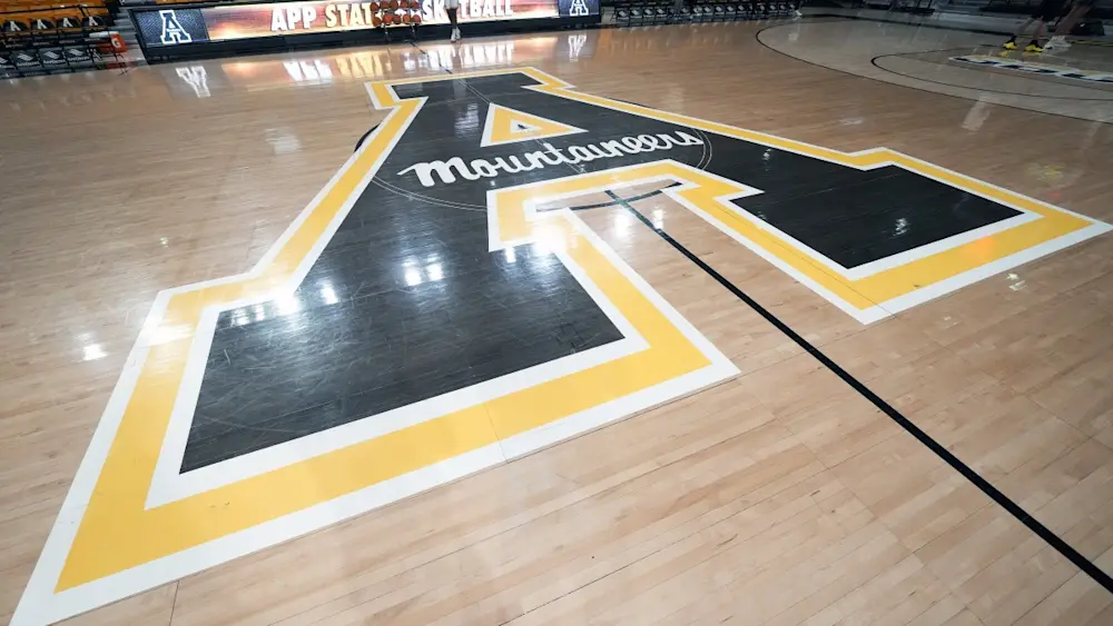 Appalachian State basketball floor