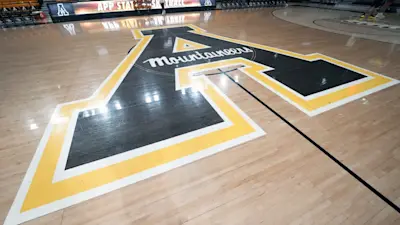 Appalachian State basketball floor