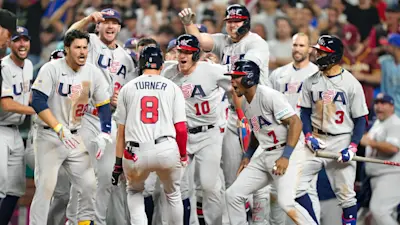 Trea Turner USA World Baseball Classic home run celebration 2023