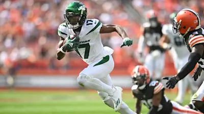 Garrett Wilson Jets Run After the Catch