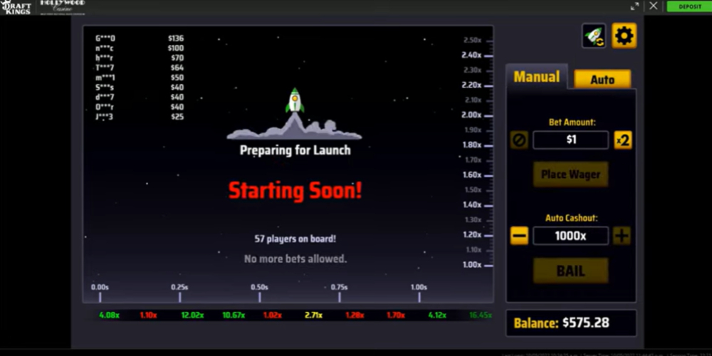 DraftKings Rocket Pre-Game