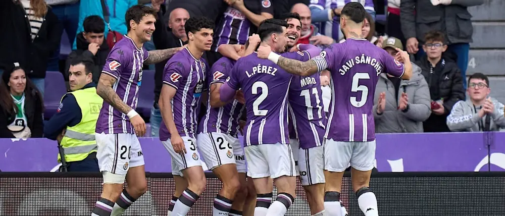 football 2024 spain liga ea sport valladolid goal celebration