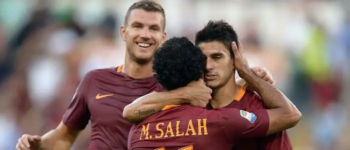 r football roma celebration