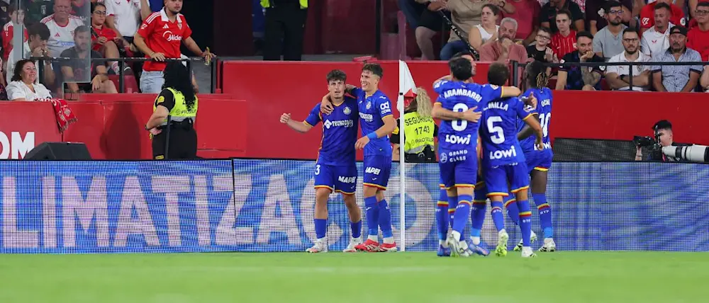 football 2025 laliga getafe away pizjuan goal celebration