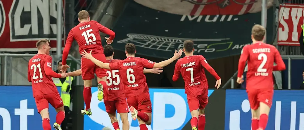 football 2024 bundesliga cologne players celebration