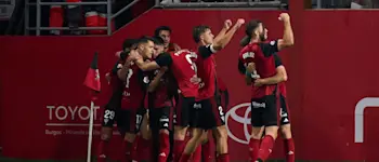 football 2025 second division mirandes goal celebration