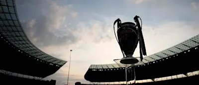 r football champions league trophy stadium