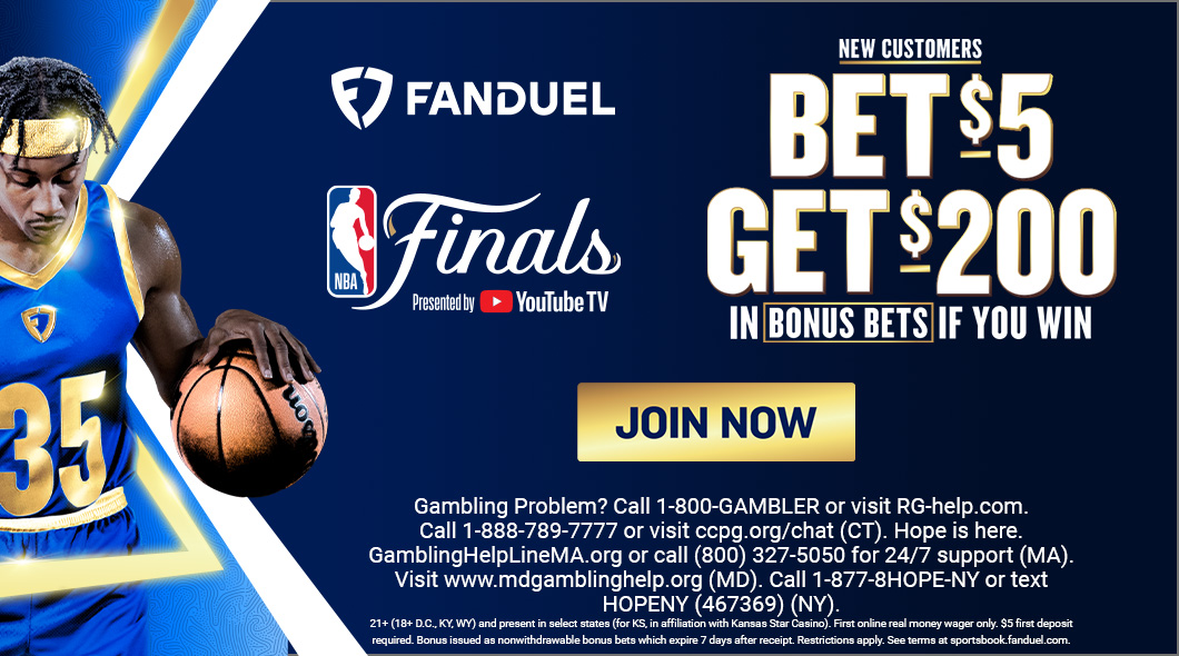 FanDuel bet $5 get $200 NBA Finals 2025