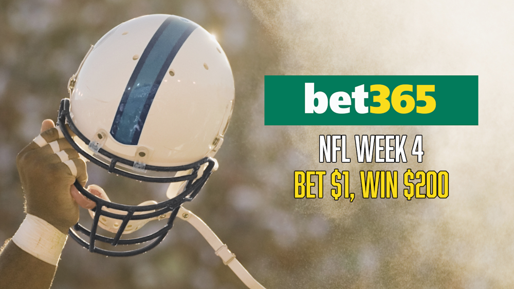 Bet365 Bet $1, Get $200 NFL Week 4