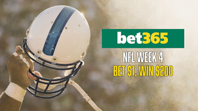 Bet365 Bet $1, Get $200 NFL Week 4