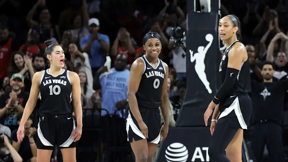 Jackie Young A'ja Wilson Las Vegas Aces