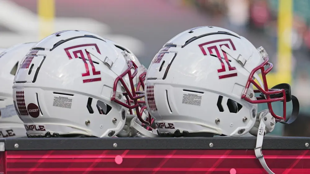 Temple Football Helmets