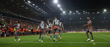 football 2024 conference league olympiacos away celebration
