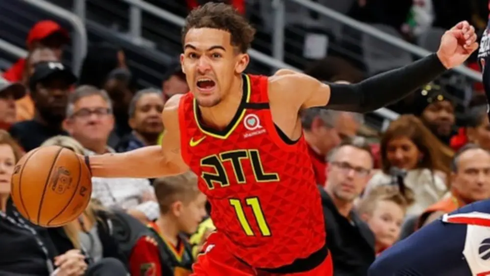 Trae Young Hawks Dribble