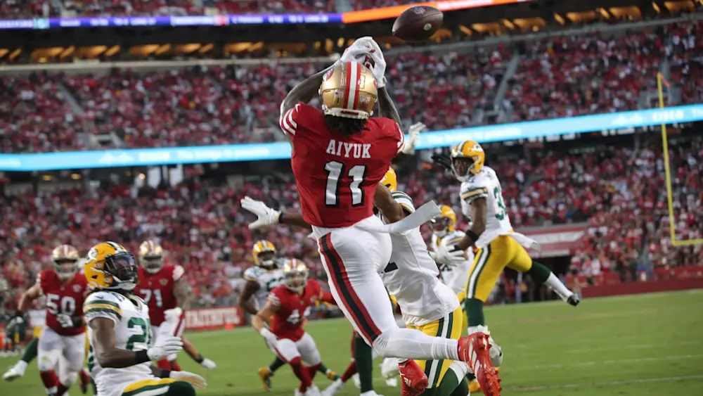 Brandon Aiyuk 49ers TD catch