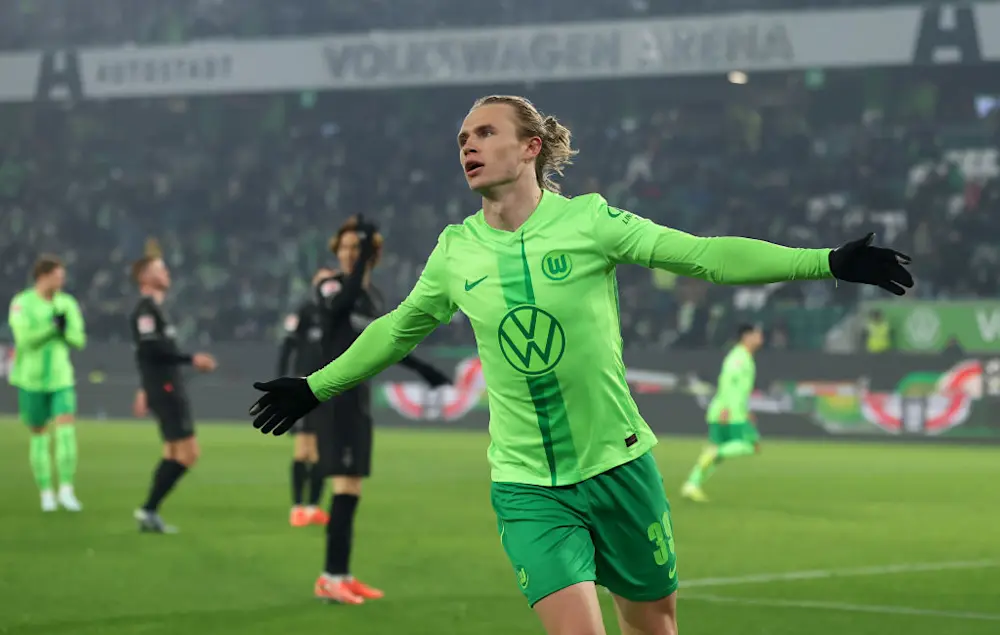 Wolfsburgo goal celebration