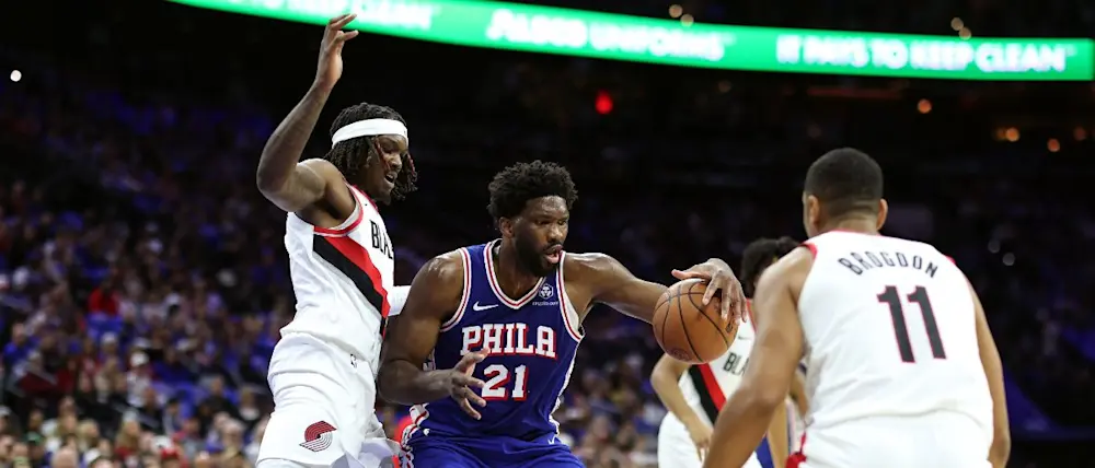 basket 2023 nba philadelphia 76ers blazers embiid