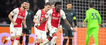 football 2025 europa league ajax goal celebration