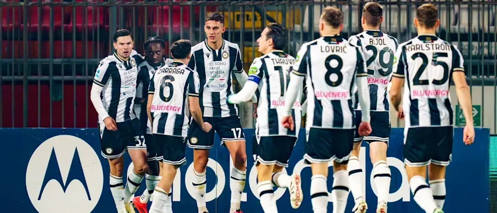 football 2024 italy serie a udinese goal celebration