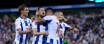 football 2023 laliga leganes players celebration