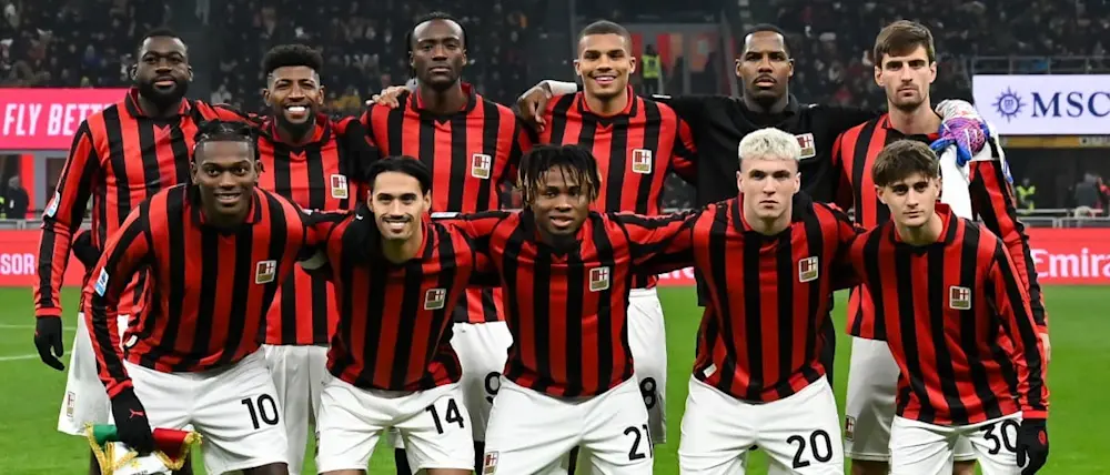 football 2024 italy serie a ac milan team photo prematch classic shirt