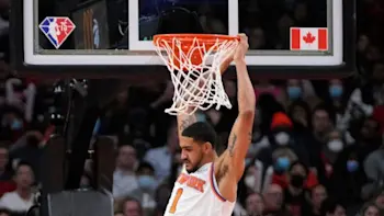 Obi Toppin Knicks Dunk