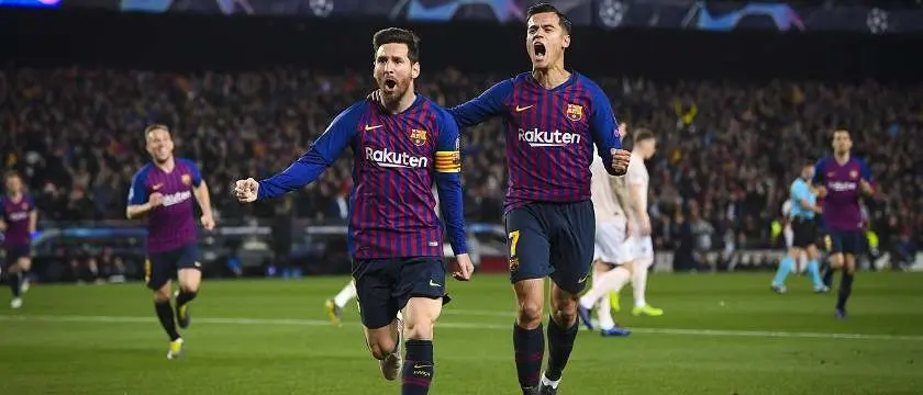 r football barcelona celebrating ucl 2019