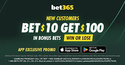 bet365 bet 10 get 100
